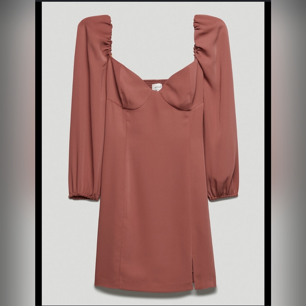 ARITZIA Wilfred Novella Dress in Ashy Rose